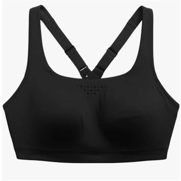 NEW Athleta Phenomena Sports Bra Black Sz 32DD High Impact Quick Drying MSRP $89 - Picture 1 of 12